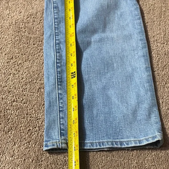 Abercrombie & Fitch Light Blue Stretch Size 36X32 Straight Leg Jeans - Picture 7 of 10